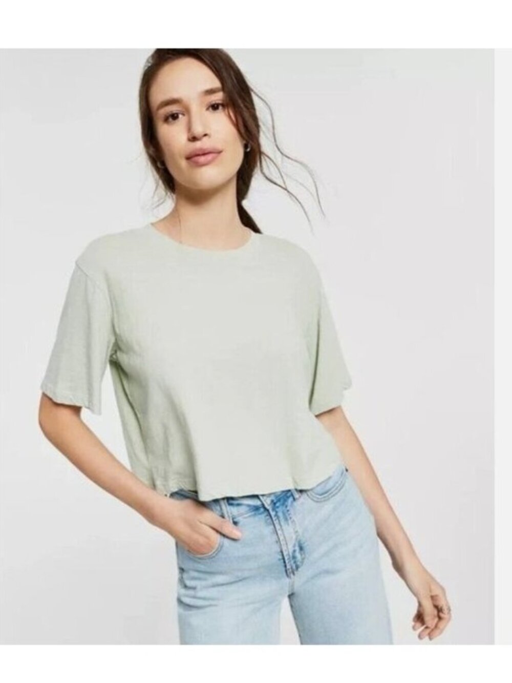 LNA Yara Tee Smoke Green Size M